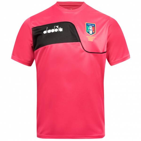 Italia AIA Diadora Hombre Camiseta de entrenamiento de árbitro de manga corta 102.173019-50156