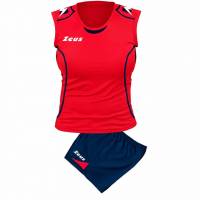 Zeus Kit Volley Fauno Donna Maglia + Shorts blu/rosso