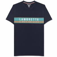Lambretta Chest Stripe Hombre Camiseta SS0157-NVY