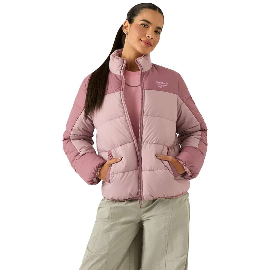 Reebok 2 in 1 Puffer reversible Women Winter Jacket RBO21100-Dusty