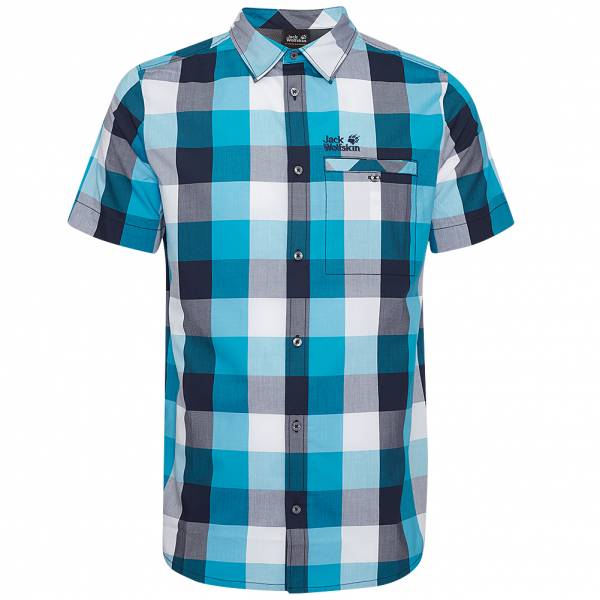 Jack Wolfskin Fairford Check Hommes Chemise à manches courtes 1401953-7881