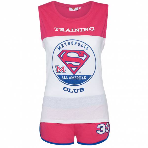 Superman DC Comics Femmes Pyjama ET3627-blanc