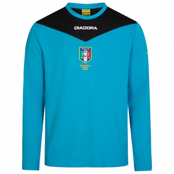 Italia AIA Diadora Hombre Camiseta de entrenamiento de árbitro de manga larga 102.161939-65098