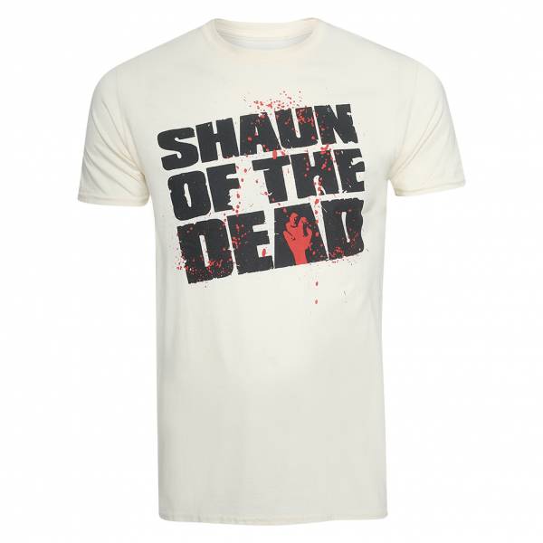 SHAUN DES MORTS Logo Hommes T-shirt UNMTS066NAT