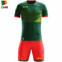 Zeus Mundial Teamwear Set Maillot avec short vert rouge