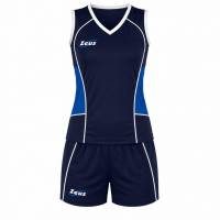 Zeus Kit Margo Damen Sport Trikot + Shorts blu/royal