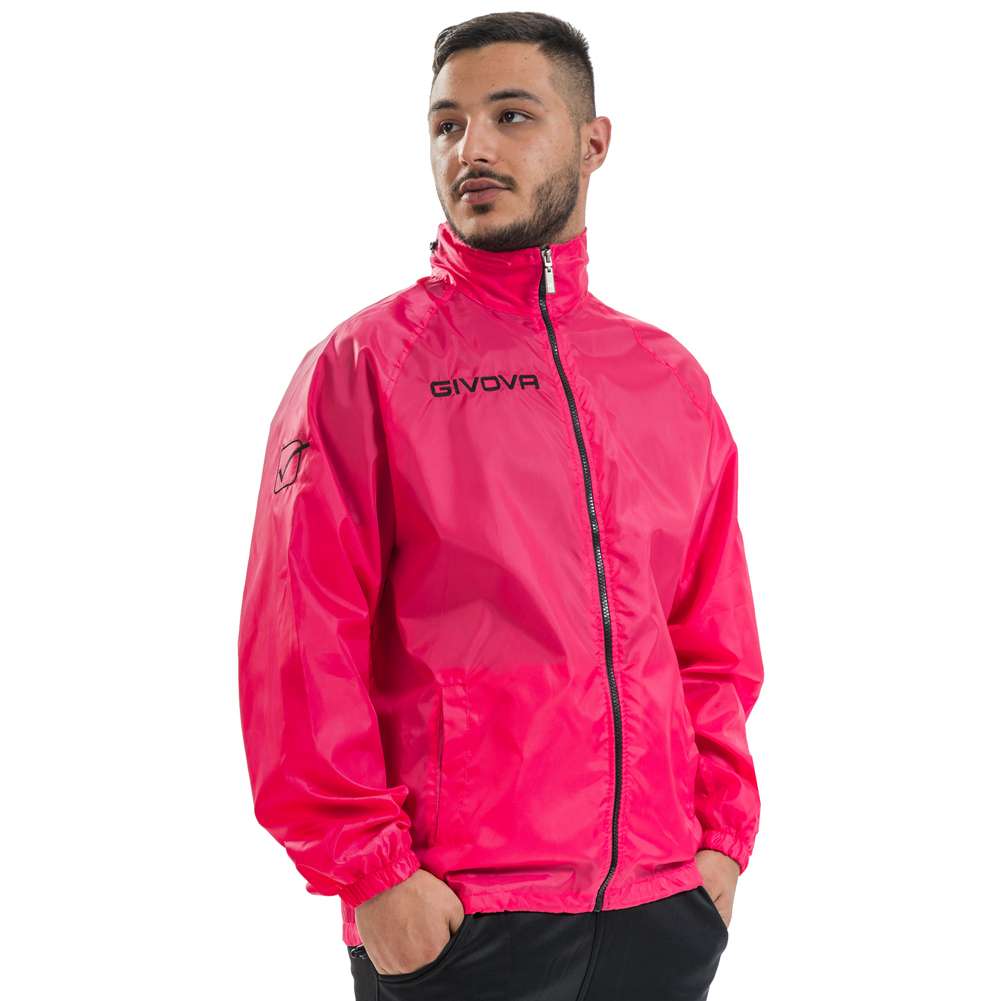 Givova Rain Jacket "Rain Basico" neon pink