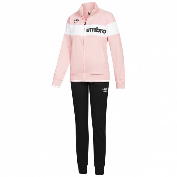 Umbro Premium Femmes Survêtement 32074S-Rose-Noir