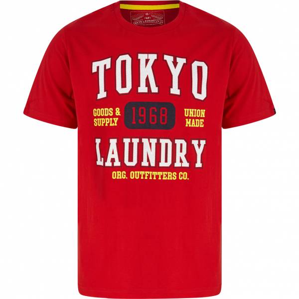 Tokyo Laundry Oakdale Herren T-Shirt 1C18116 Barados Cherry