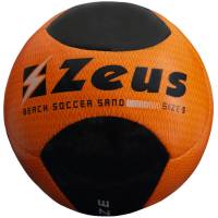 Zeus Beach Soccer Pallone da calcio Arancione neon Nero