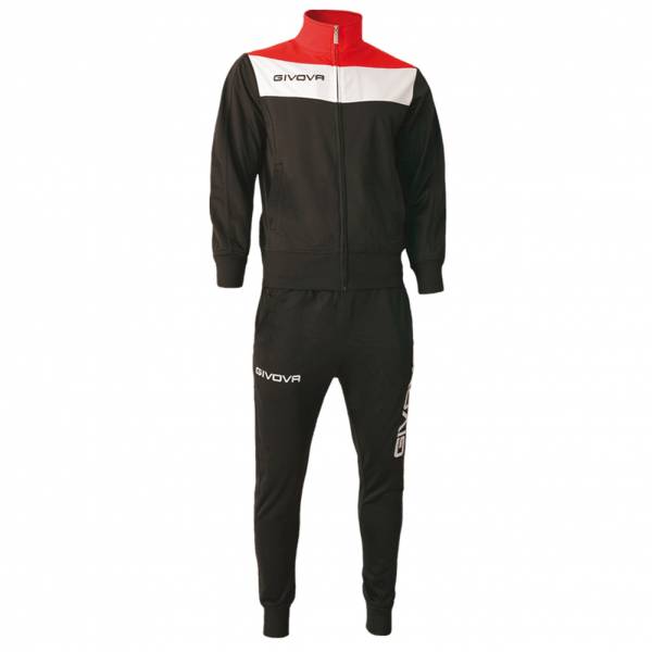 Givova Tuta Campo Tracksuit black / red