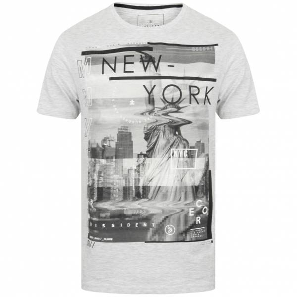 DNM Dissident Liberty Herren T-Shirt 1C12398 Heather Grey