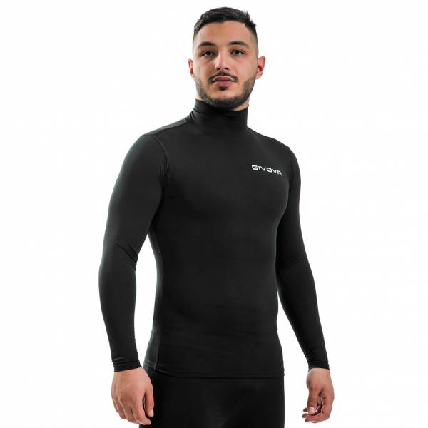 Givova Baselayer Corpus 3 Functioneel shirt met kraag zwart