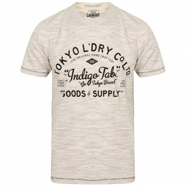 Tokyo Laundry Prestonburg Flocked Motif Herren T-Shirt 1C10893R Elephant