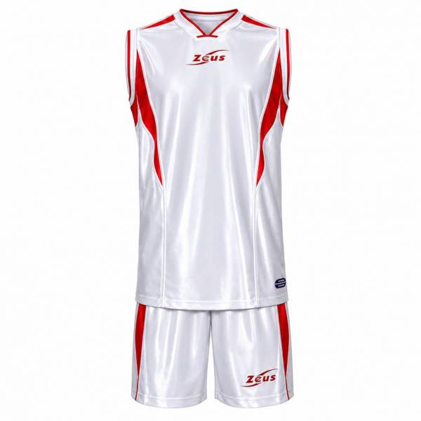 Zeus Kit Sante Koszulka koszykarska + Szorty bianco/rosso