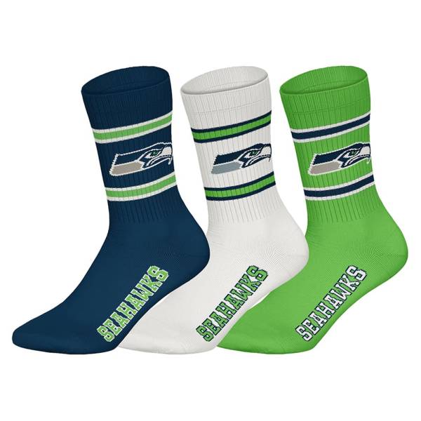 Seattle Seahawks NFL Unisex Crew Socken 3 Paar 22260001-3598