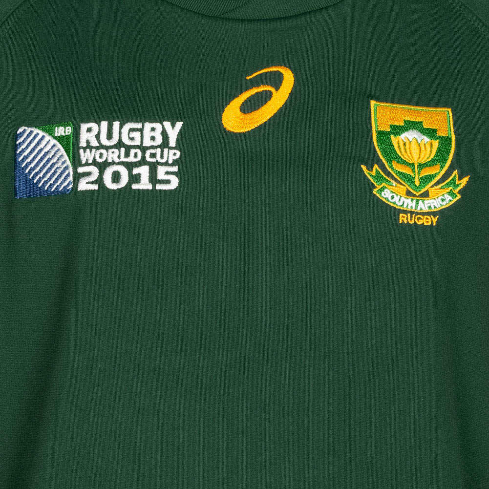 South Africa Springboks ASICS Rugby Kids Jersey 126316SR 4100 south-africa-springboks-asics-rugby-kids-jersey-126316sr-4100