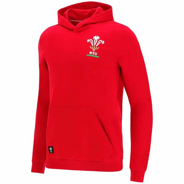 Wales WRU macron Rugby XV Kinder Kapuzen Sweatshirt 58140004