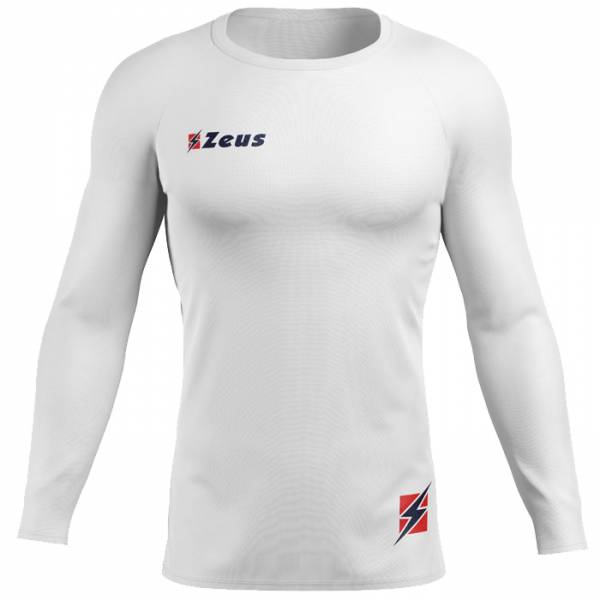 Zeus Fisiko Haut base-layer Haut de sport à manches longues blanc