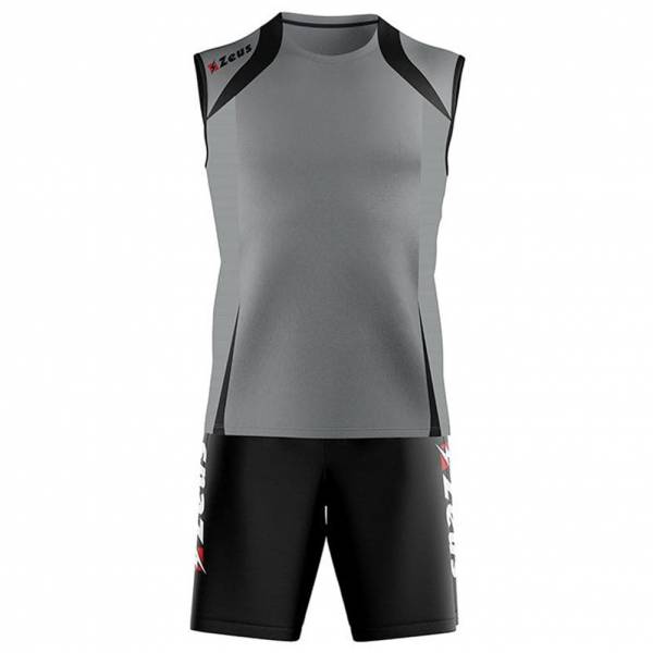 Zeus Kit Fly Uomo Sport Kit da calcio 2 pezzi grigio-nero 805156506