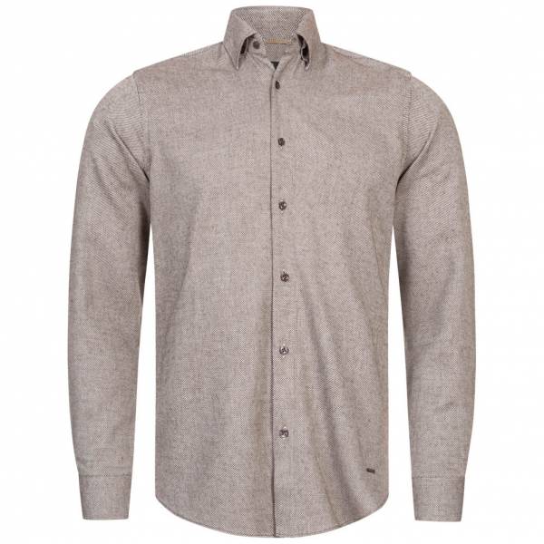 BORIS BECKER "Aymara" Herren Langarm Hemd 21WBBMSHT00013-BROWN