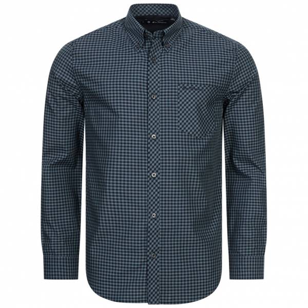 BEN SHERMAN Oxford Hommes Chemise à manches longues 0077858-ÉMERAUDE FONCÉE