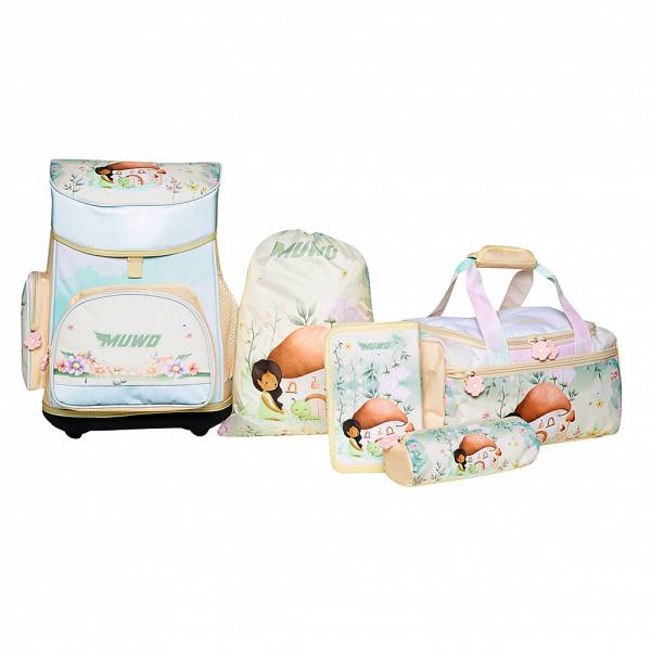 MUWO "Lil Fairy" Kids School bag Set 5pcs.