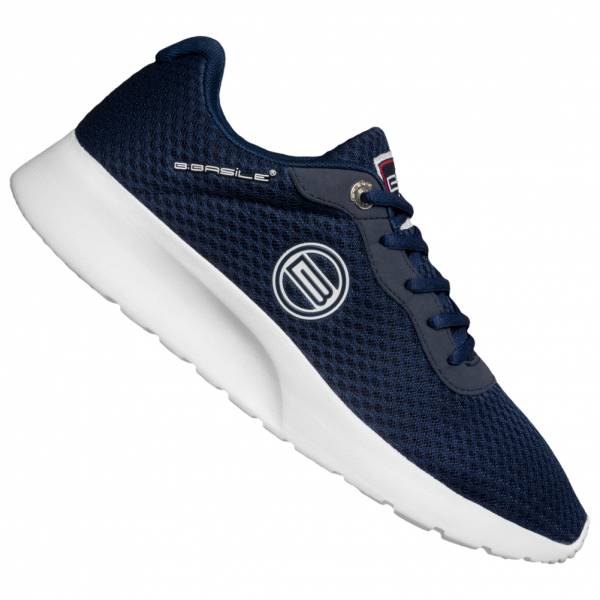 BASILE Marine Blanc Herren Sneaker BSS91500006