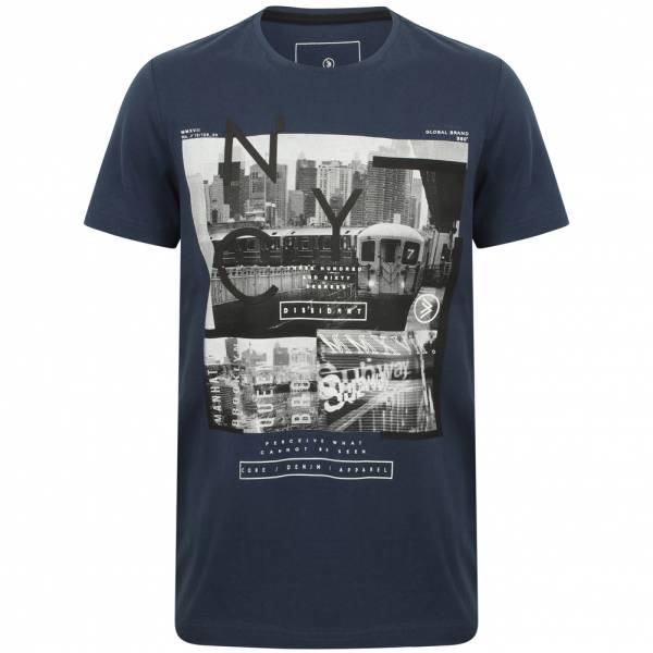 DNM Dissident Stations Herren T-Shirt 1C12386 Sargasso Blue