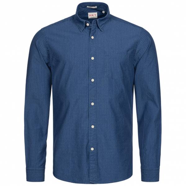 Hackett London HKT Indigo Dobby Herren Hemd HM307550-000
