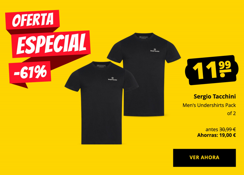 Sergio Tacchini Men's Undershirts Pack of 2 solo 11,99 €