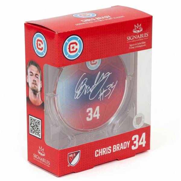 Chicago Fire FC Chris Brady #34 Pallone da calcio Oggetto da collezione 14 cm 910168070025