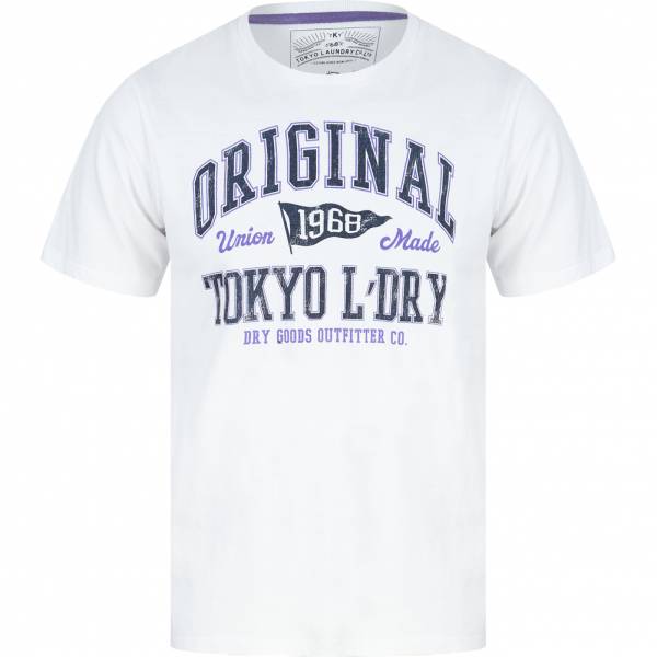 Tokyo Laundry Rockwood Hommes T-shirt 1C18118 Blanc optique