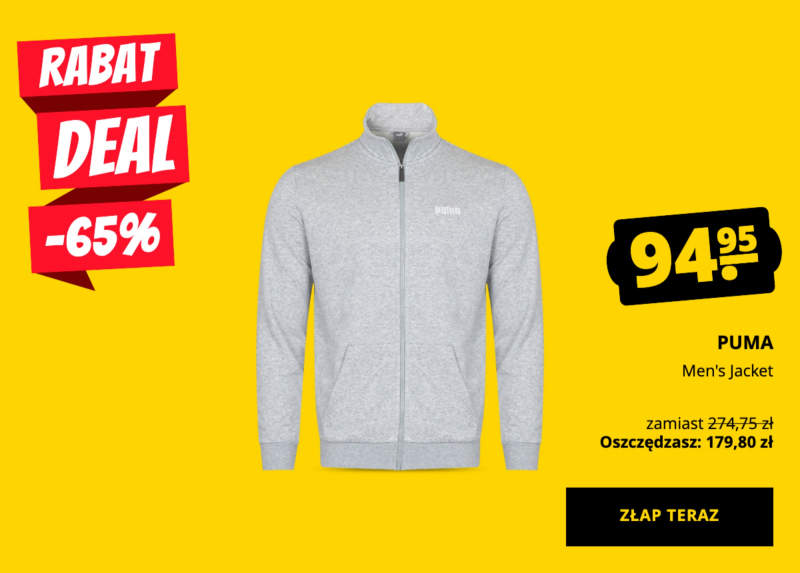 PUMA Men's Jacket tylko 94,95 zł!