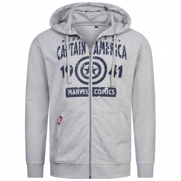 CUD Comics Captain America Mężczyźni Rozpinana bluza z kapturem FBMZH657SPO