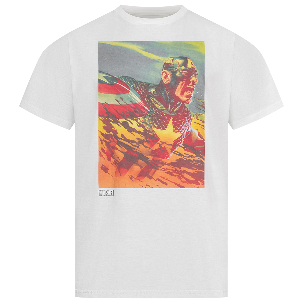 Déguisement Super-Héros : fit Captain America Bleu (Manches