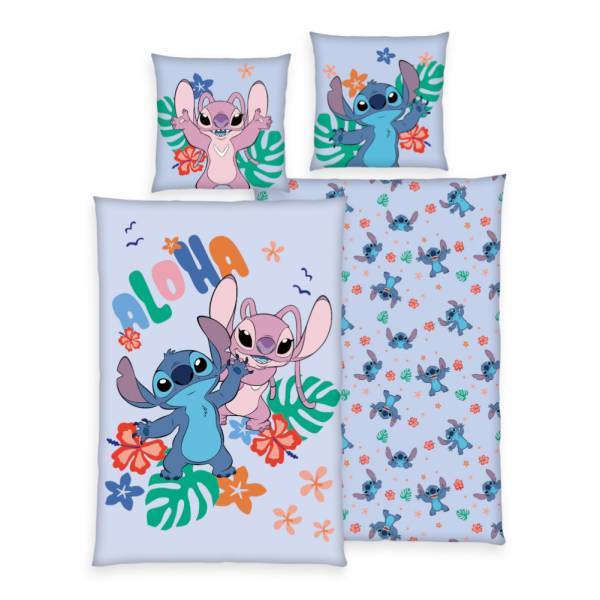 Lilo i Stich Disney Pościel Zestaw 135 x 200 cm + 80 x 80 cm 4481602050998