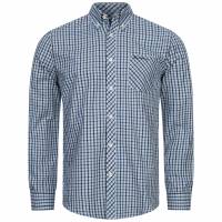 BEN SHERMAN Signature Hombre Camisa de manga larga 0076264-AZUL CLARO