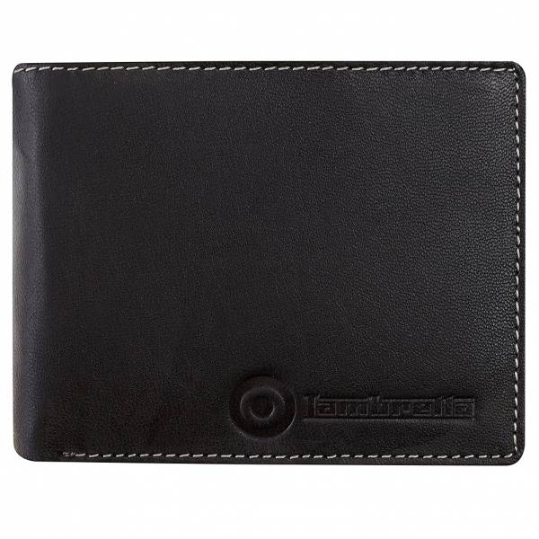 Lambretta Hommes Portefeuille classique en cuir JBLW10-PORTEFEUILLE-NOIR