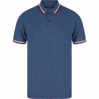 Tokyo Laundry Thornwood Mężczyźni Koszulka polo 1X15426R1 Sprany Niebieski