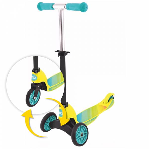 Street Surfing Steps 3 Wheel Fizz Flip Evo 2-in-1 Kinderroller Music gelb Größe:Einheitsgröße