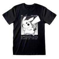 Pokémon Halftone Pikachu Men T-shirt POK05866TSB