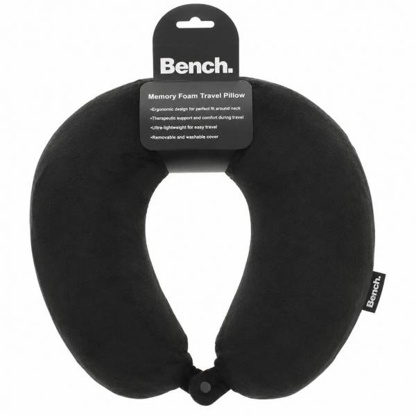 Bench Memory Foam Travel Poduszka pod szyję N1-Czarna