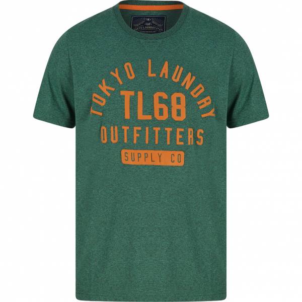 Tokyo Laundry Masking Hommes T-shirt 1C18215 Meule verte
