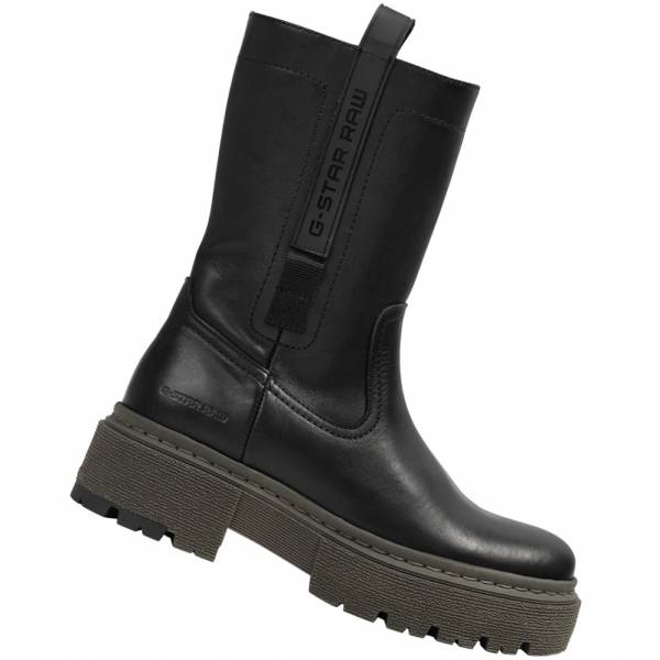 G-STAR RAW KAFEY Performance High Mujer Botas de piel 2241 021821 NEGRO-OLV