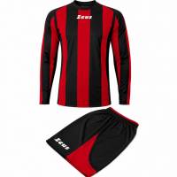 Zeus Kit Zagor Conjunto de fútbol + Pantalones cortos 2 piezas nero/rosso
