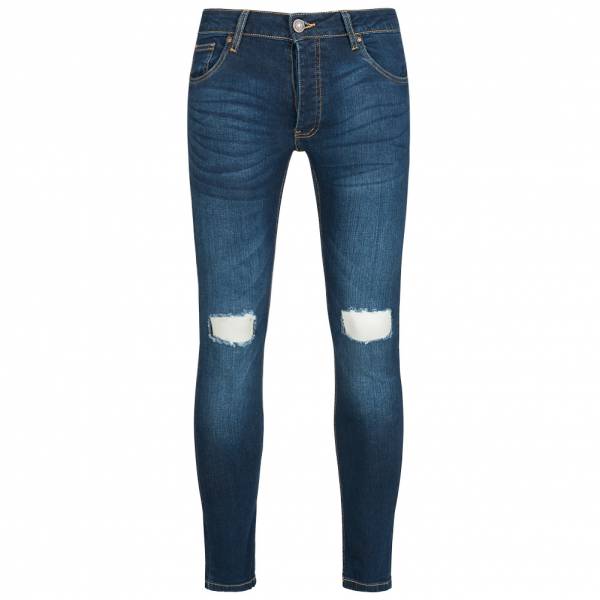 BRAVE SOUL Acton Stretch Skinny Hommes Denim Cut Out Jean MJN-ACTON