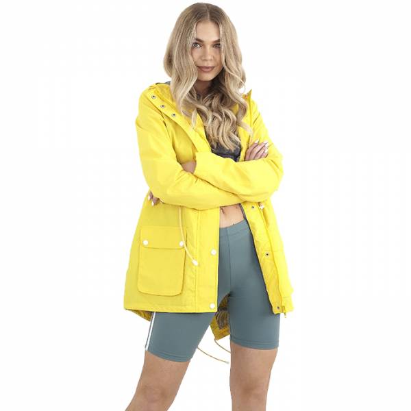 BRAVE SOUL Tamer Fishtail Dames Parka LJK-TAMERPKA GEEL