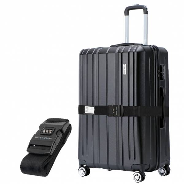 VERTICAL STUDIO &quot;Silkström&quot; 24&quot; Valise noir avec sangle de bagage GRATUITE