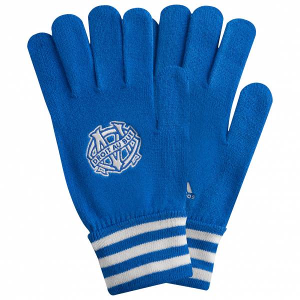 Gants Olympique de Marseille adidas à 3 bandes M60089